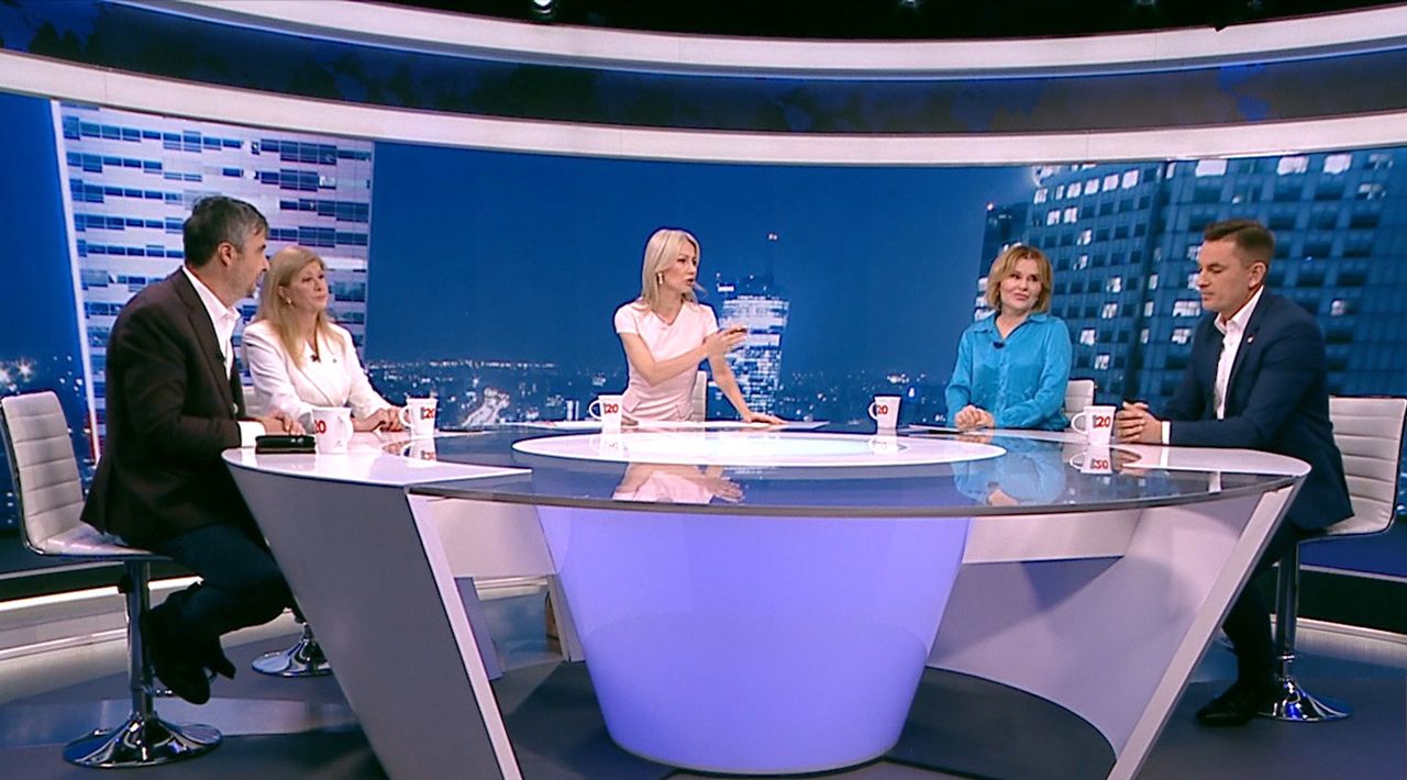 Ogórek nie mogła go uspokoić. "Może wypił coś przed programem?"