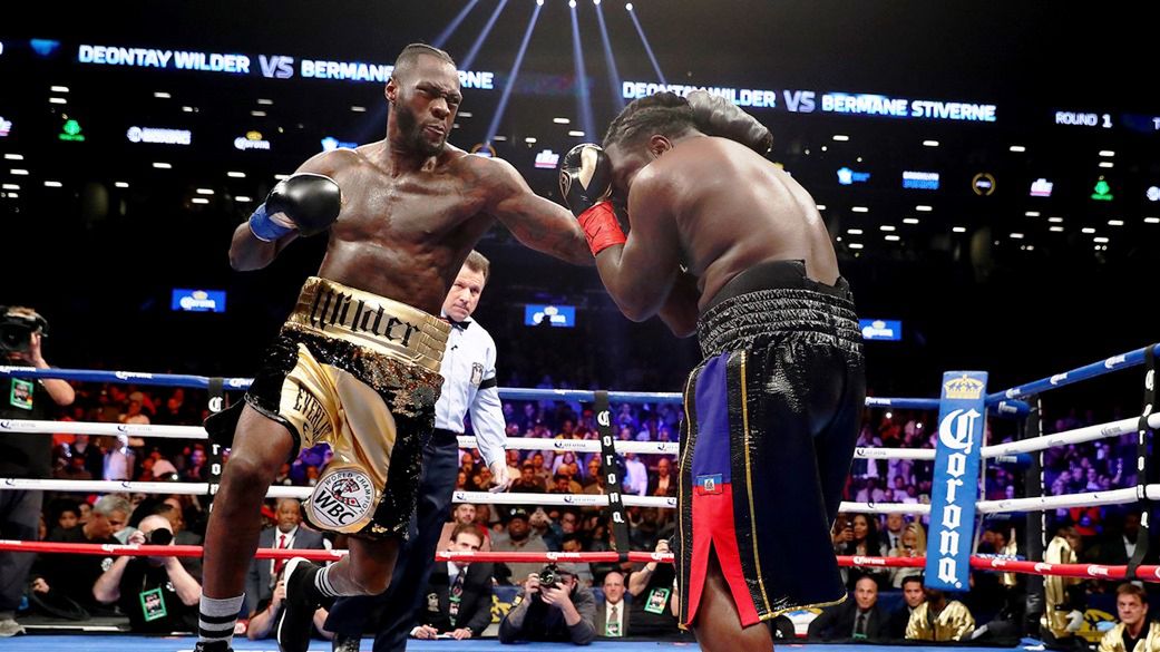 Getty Images / Al Bello/Getty Images / Wilder kontra Stiverne, walka 4.11.2017 w Nowym Jorku.