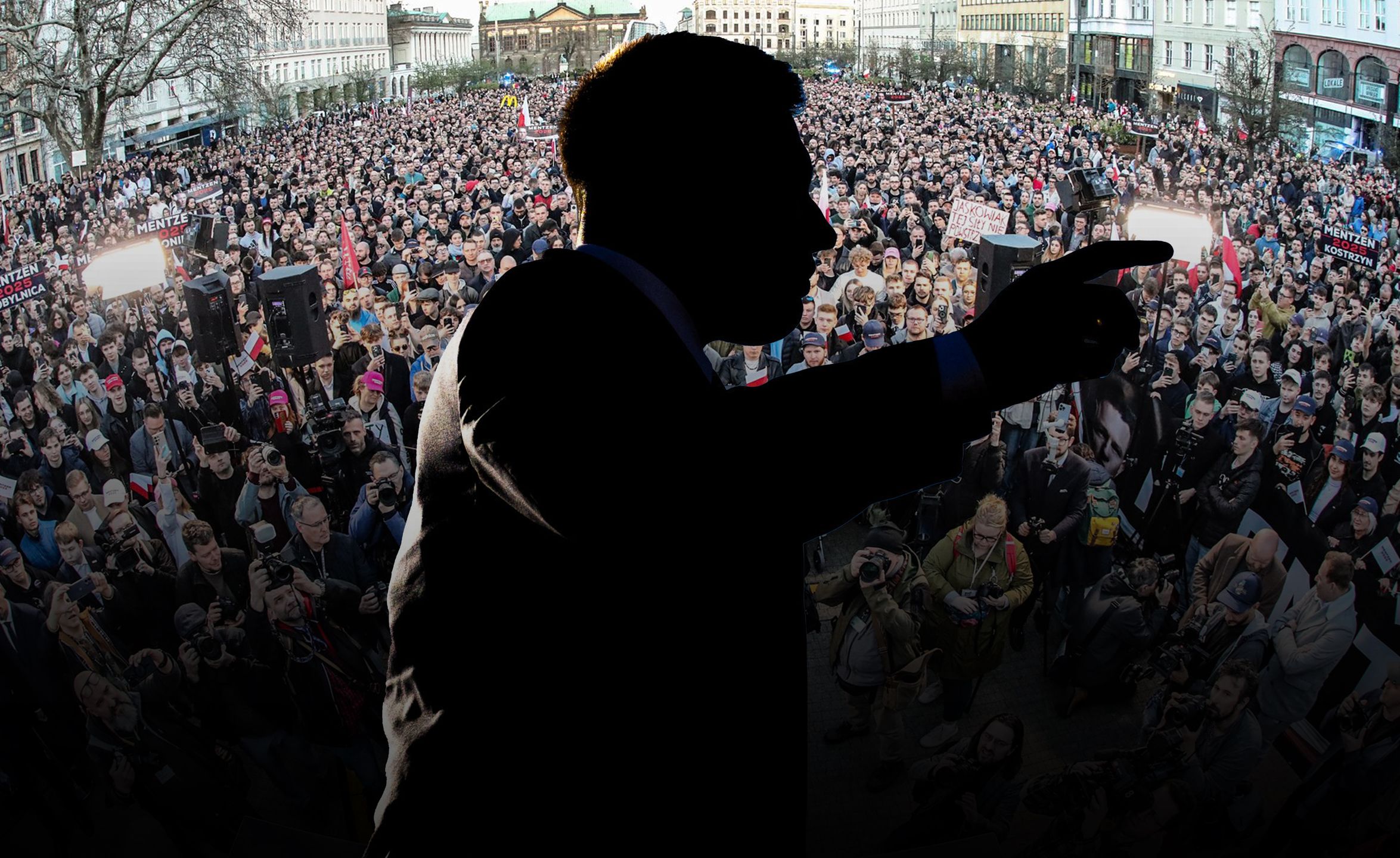 Sławomir Mentzen na spotkaniu w Poznaniu