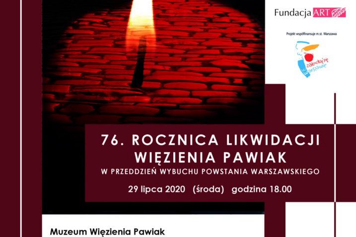 Warszawa. Obchody 76. rocznicy likwidacji więzienia Pawiak