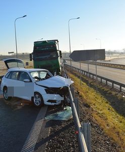 Legnica. Tragiczny wypadek na autostradzie A4. Kierowca nie żyje