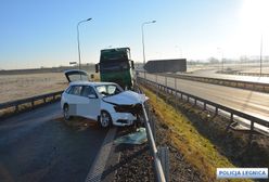 Legnica. Tragiczny wypadek na autostradzie A4. Kierowca nie żyje