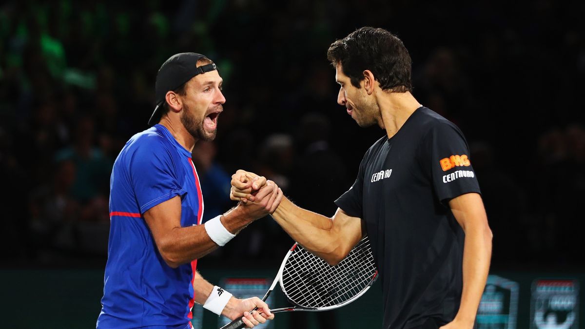 Getty Images / Dean Mouhtaropoulos / Na zdjęciu: Łukasz Kubot (z lewej) i Marcelo Melo (z prawej)