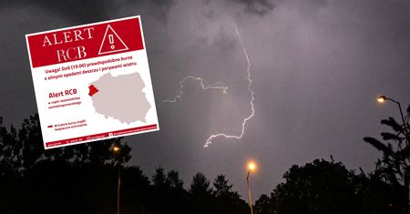 RCB rozsyła alerty. W części kraju zrobi się wyjątkowo niebezpiecznie
