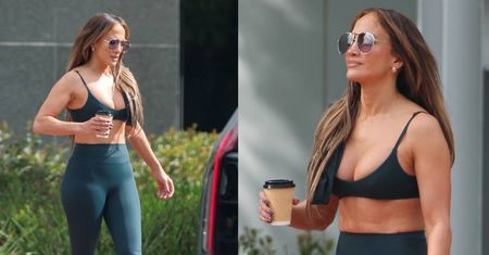 57-letnia Jennifer Lopez zmierza na siłownię w KUSYM topie. Figura godna pozazdroszczenia? (FOTO)