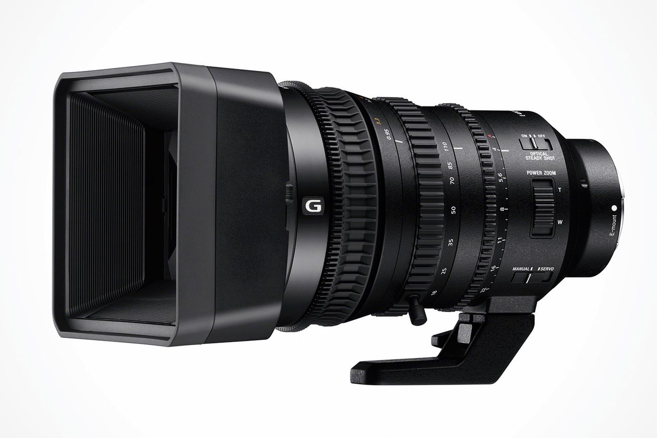 Sony E PZ 18-110 mm f/4 G OSS - obiektyw filmowy z elektryczną regulacją ogniskowej