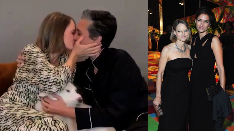 Złote Globy 2021: Jodie Foster całuje żonę
