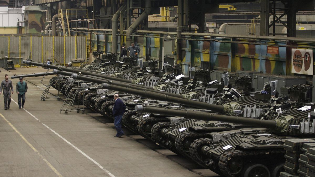 Czołgi PT-91 przygotowane na eksport do Malezji.