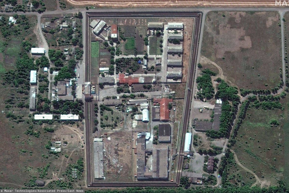 Rosyjskie obozy jenieckie. Amerykanie publikują raport (Satellite image ©2022 Maxar Technologies via AP)
Maxar Technologies