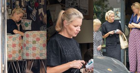 Naturalna Małgorzata Kożuchowska "przyłapana" na mieście podczas rodzinnego wypadu do knajpki (ZDJĘCIA)