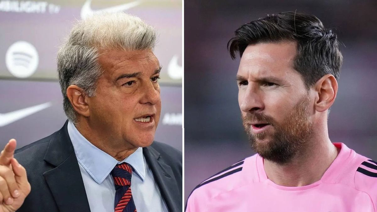 Getty Images / By Javier Borrego/Europa Press via Getty Images/ Rich Storry / Na zdjęciu od lewej: Joan Laporta i Lionel Messi