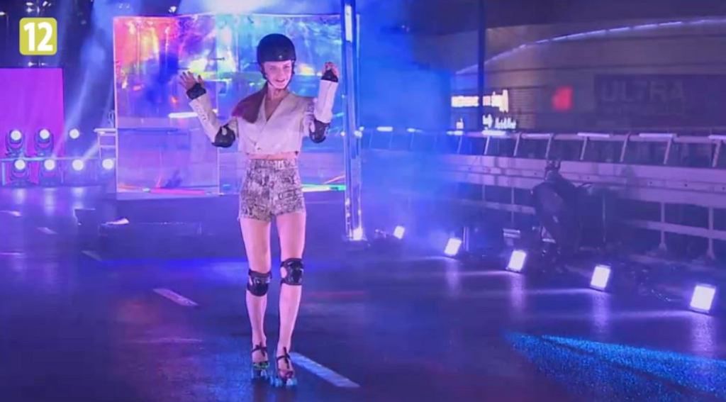 "Top Model" - konkurencja z jazdą na wrotkach w szpilkach