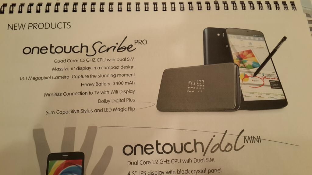 Alcatel One Touch Scribe Pro (fot. phonearena)