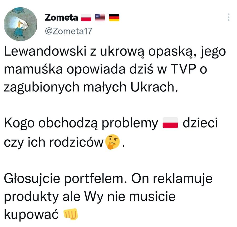 Ruskie onuce hejtują Lewandowskiego