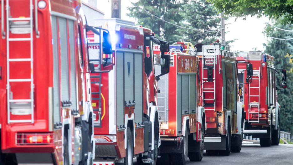 Otwock. Z ogniem walczyło 10 zastępów straży pożarnej