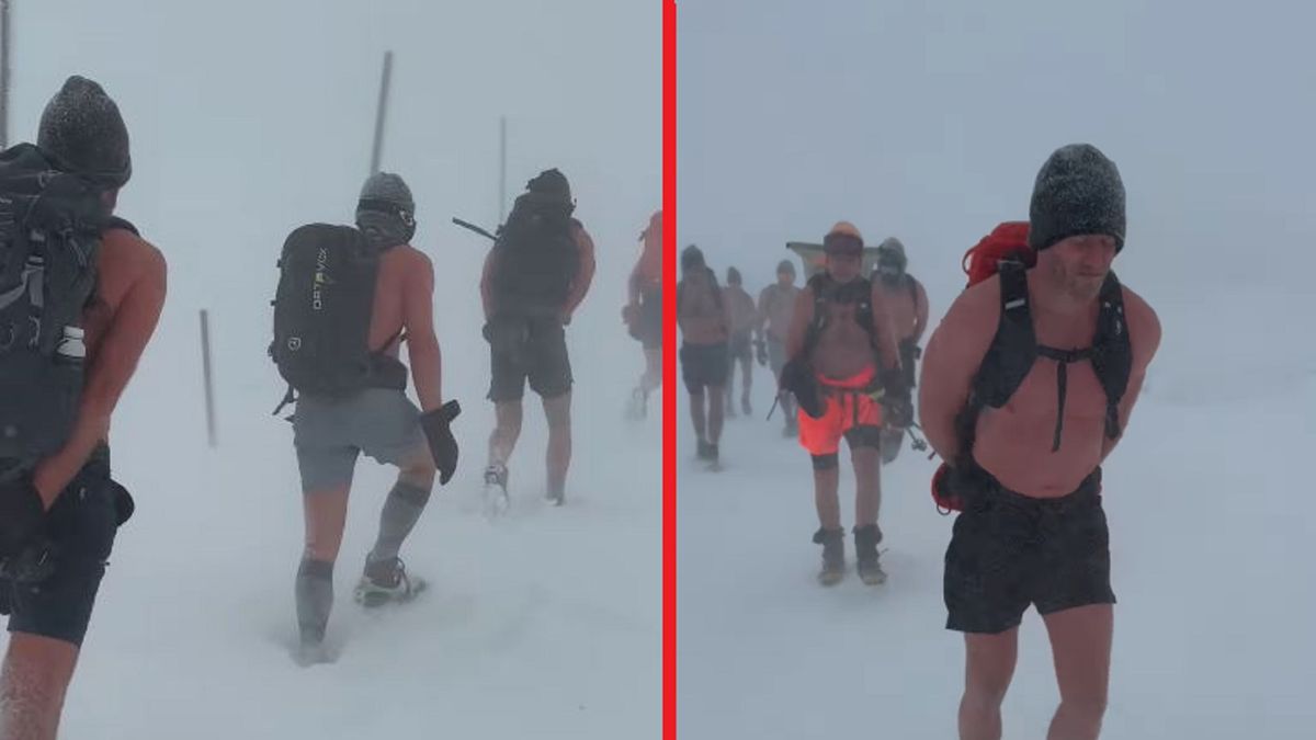 Andre Schuerrle wchodzący na Śnieżkę