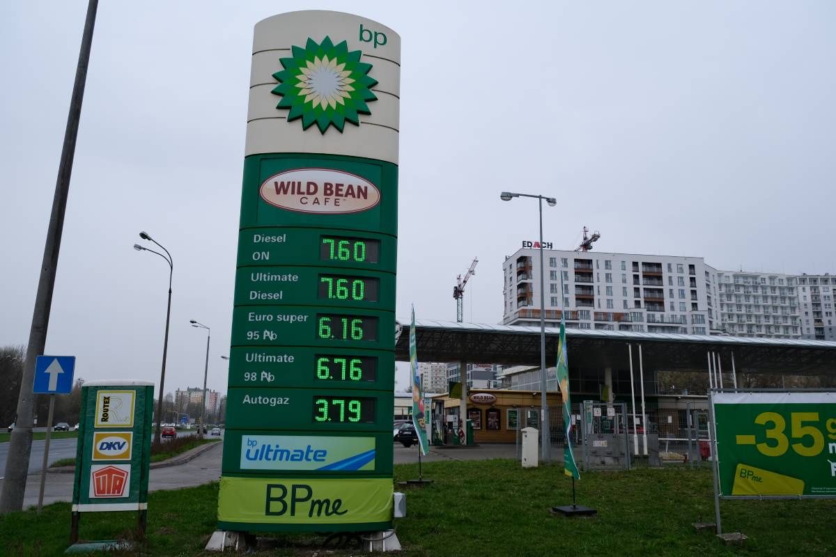 Ceny paliw na stacji BP przy ul. Północnej we wtorek, 31.03.2026