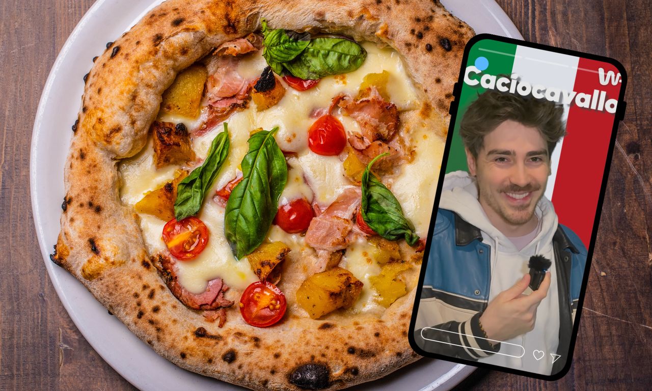 Jak wymawiać składniki pizzy po włosku? Z uśmiechem uczy Matteo Brunetti