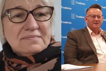 Alicja Molenda i burmistrz Jarosław Okoczuk. Fot. Przełom