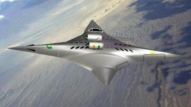 Naddźwiękowy samolot SBiDir-FW wygląda jak shuriken i poleci... bokiem 1