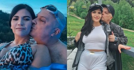 Krzysztof Skiba dokazuje w basenie z młodszą o 26 lat żoną. "Znalazłem złotą rybkę" (FOTO)