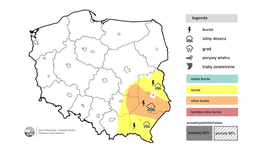 Prognoza burz na noc z 13 na 14 lipca