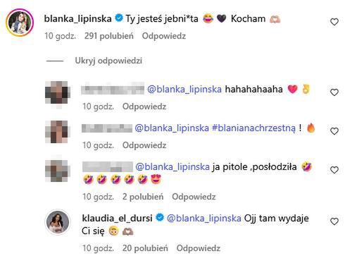 Blanka Lipińska pod rolką Klaudii El Dursi
