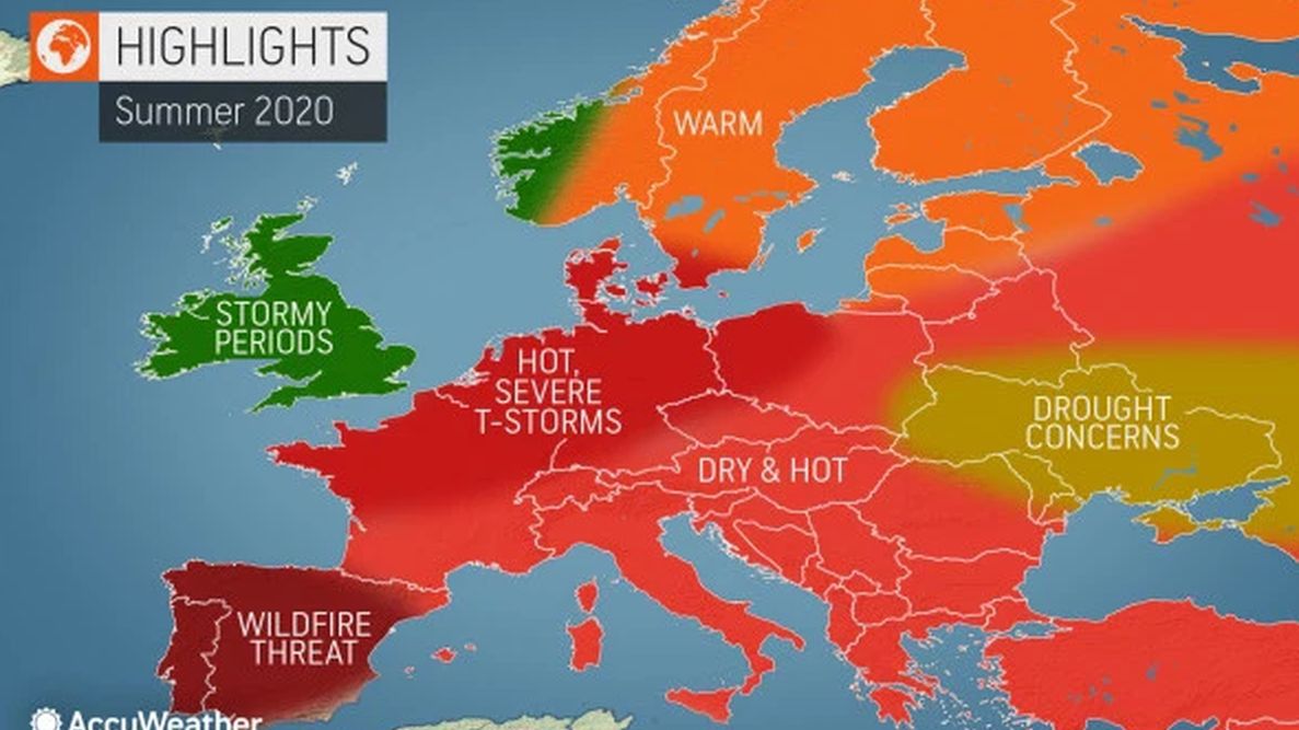 Długoterminowa  prognoza pogody dla polski na czerwiec, lipiec i sierpień 2020 roku.