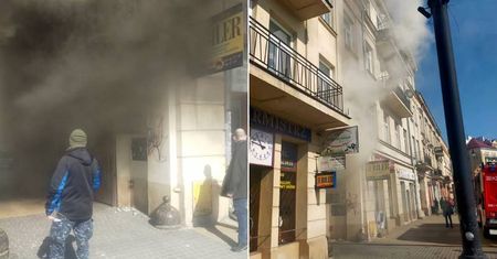 Pożar kamienicy w centrum Lublina. Wstępne straty na 30 tys. złotych (zdjęcia, wideo)