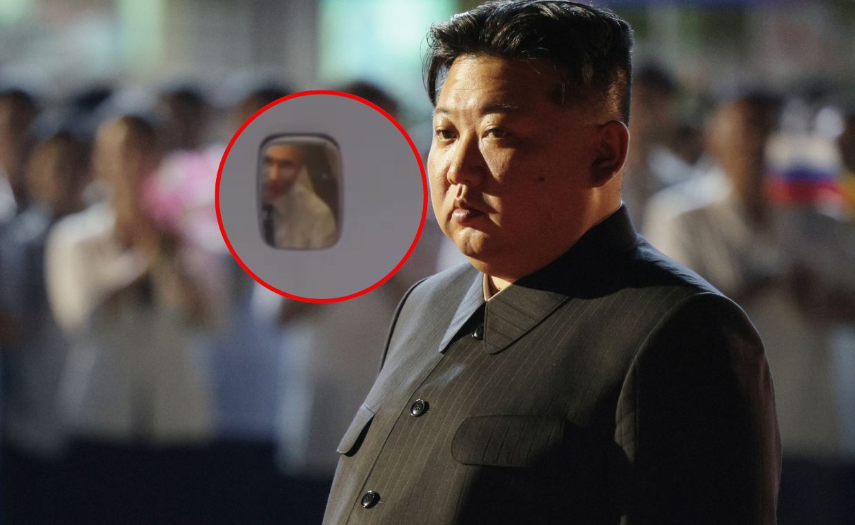 Kim Jong Un looked for a long time at the departing Vladimir Putin.