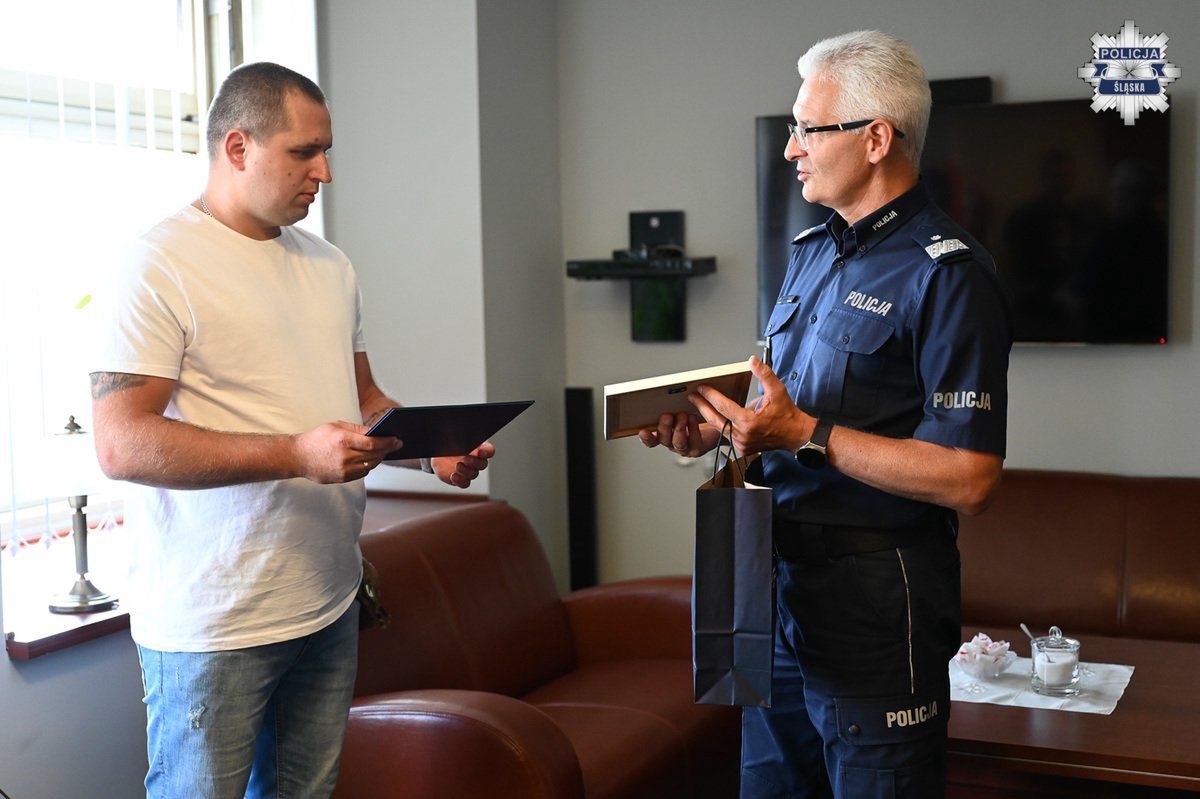 Policja nagrodziła bohaterów z Chorzowa