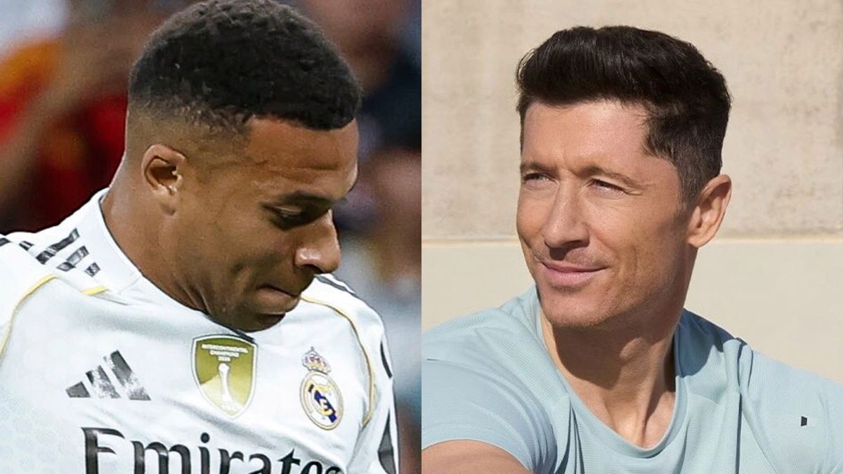 PAP/EPA / CHEMA MOYA / Instagram / rl9 / Na zdjęciu: Kylian Mbappe i Robert Lewandowski