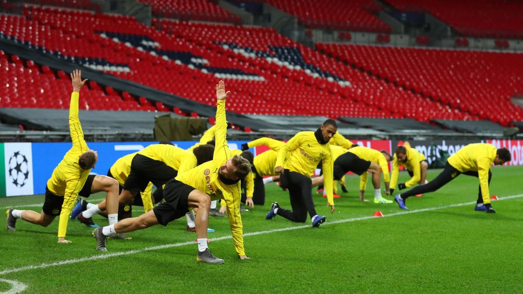 trening piłkarzy Borussii Dortmund