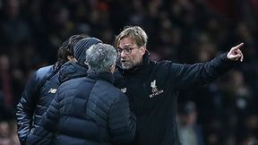 Gorąco na meczu Man Utd - Liverpool. Iskrzyło między Mourinho i Kloppem