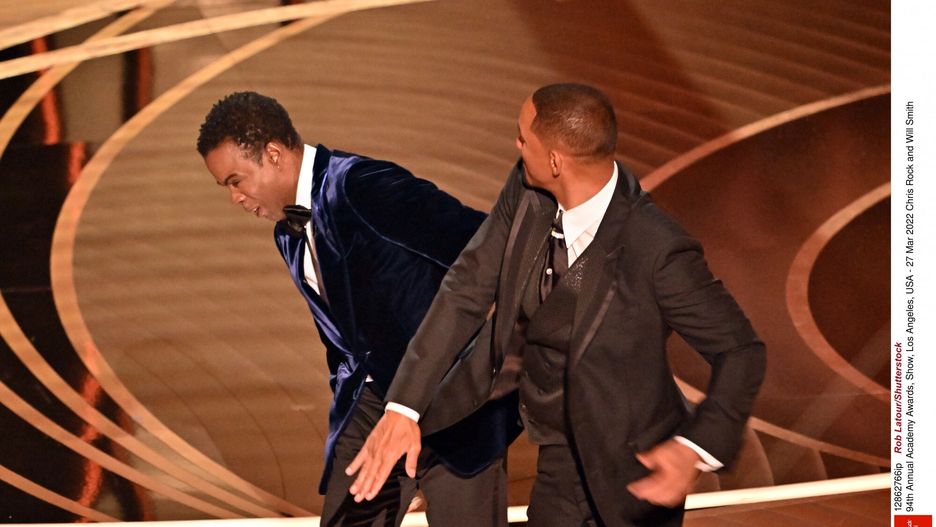 Oskary 2022 - ceremoniaMandatory Credit: Photo by Rob Latour/Shutterstock (12862766ip)  Chris Rock and Will Smith  94th Annual Academy Awards, Show, Los Angeles, USA - 27 Mar 2022Rob Latour/Shutterstock