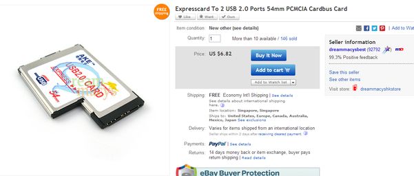Express Card 34 USB 3.0- 21,48 zł
