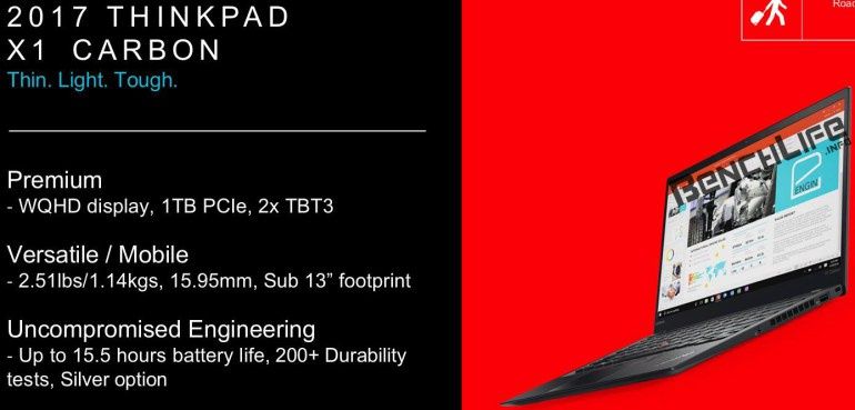 Lenovo ThinkPad X1 Carbon 2017