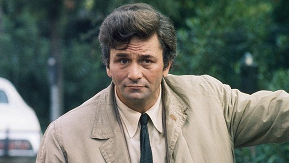 Peter Falk jako porucznik Columbo