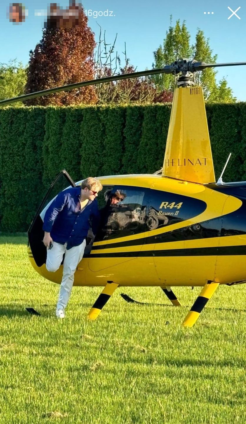 Roksana Węgiel przyleciała do mamy Kevina Mgleja helikopterem 