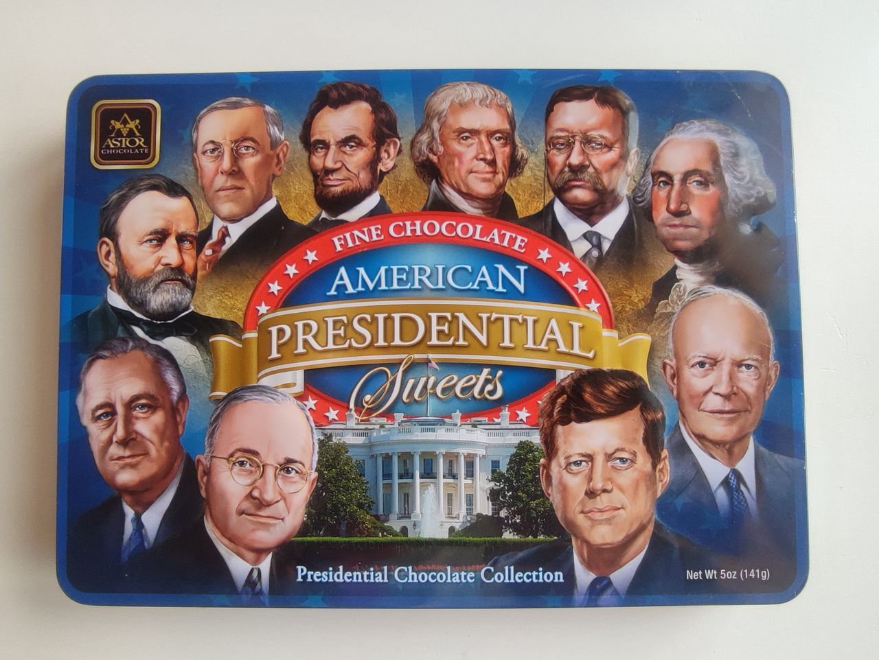 Candies with images of presidents