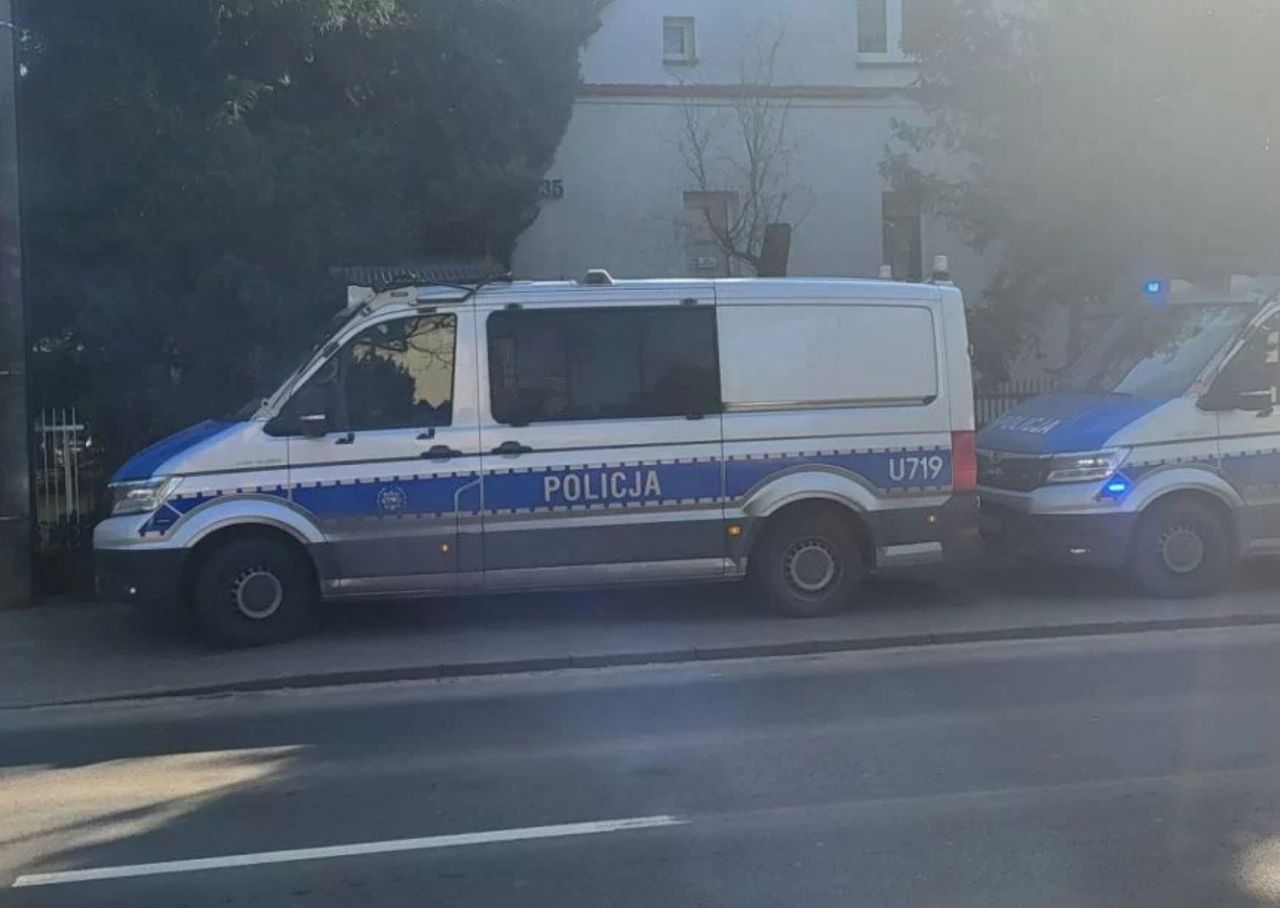 Akcja policji na ul. Leszczyńskiej w Poznaniu