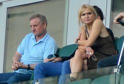 Monika Olejnik na meczu Legii
