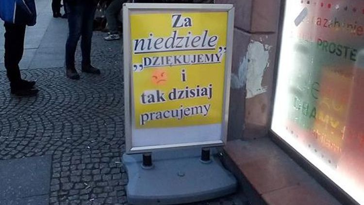 Nie wszyscy cieszyli się wolną niedzielą