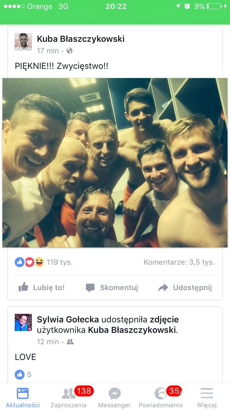 EURO 2016: reakcje zawodników na zwycięstwo w meczu z Irlandią Północną na EURO 2016