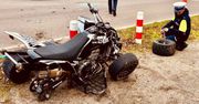 Słupsk: Zderzenie quada i samochodu osobowego. Droga jest zablokowana