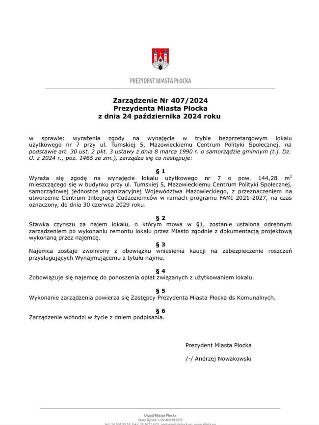 Zarządzenie 
