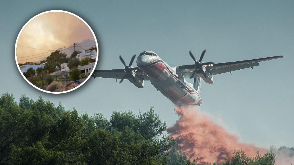 Ogromny pożar wciąż szaleje na Krecie