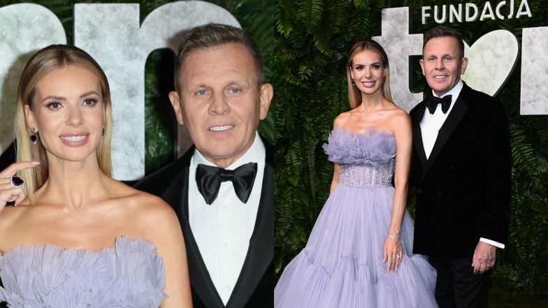 Izabela Janachowska i Krzysztof Jabłoński na balu Fundacji TVN