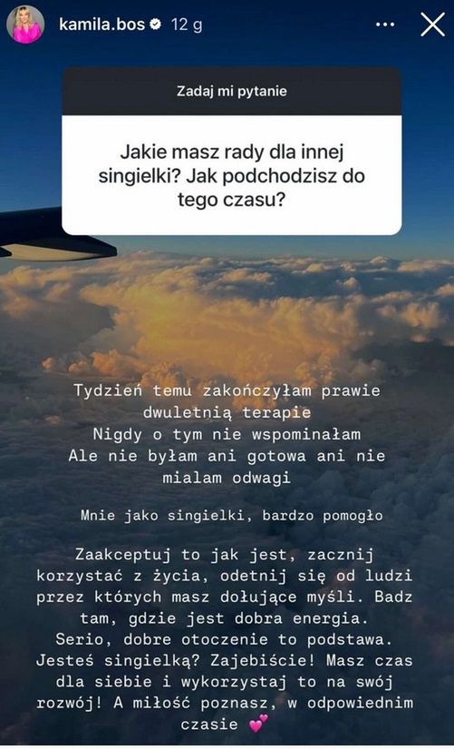 Kamila Boś o życiu singielki