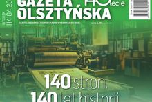 Pierwsza strona jubileuszowego numeru "Gazety Olsztyńskiej"